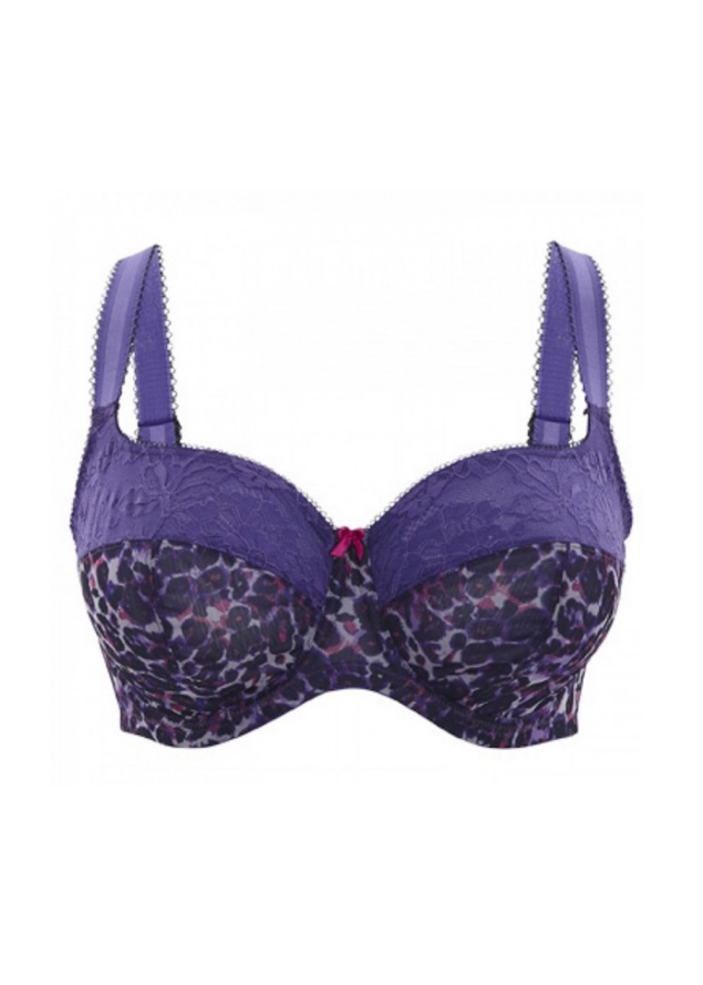 Soutien-gorge Balconnet Sculptresse Animal Violet